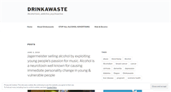Desktop Screenshot of drinkawaste.com
