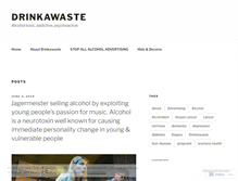 Tablet Screenshot of drinkawaste.com